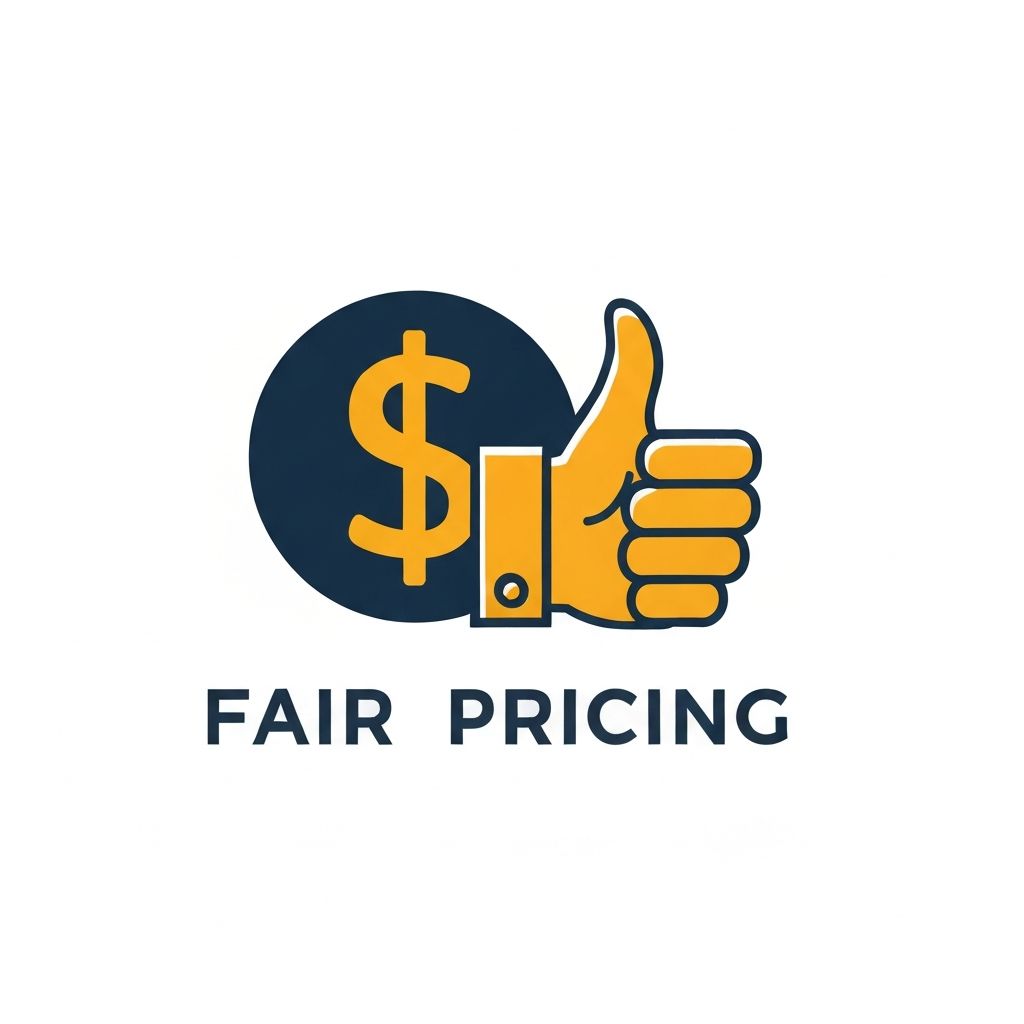 Fair pricing icon